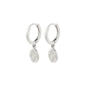 NOMAD coin huggie hoop earrings silver-plated