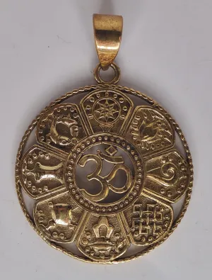Om Eightfold Path Kala Pendant