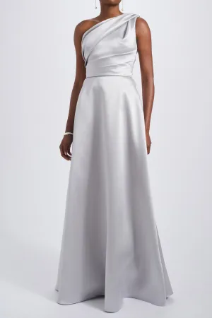 One-Shoulder Mikado Gown