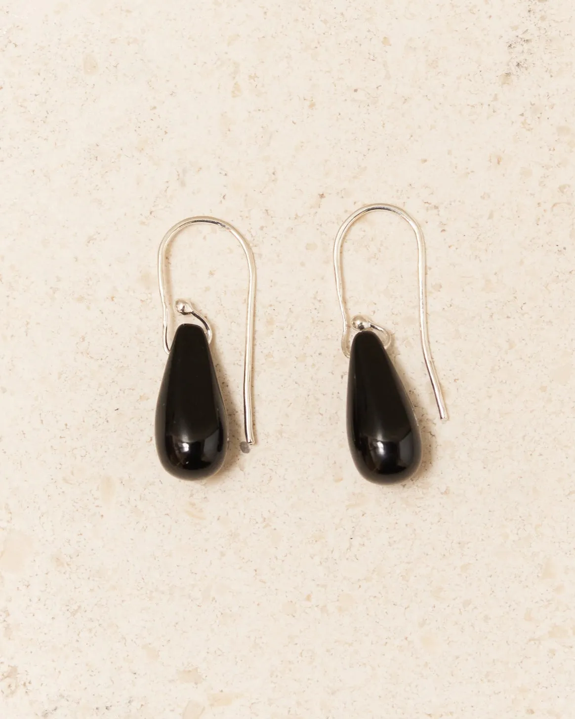 Onyx Droplet Earrings