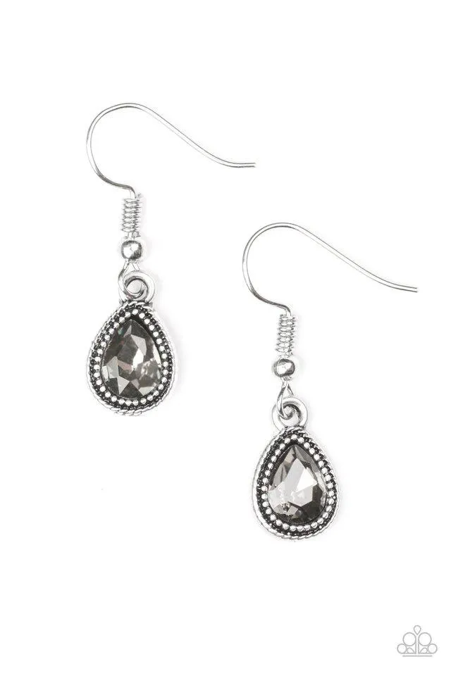 Paparazzi Earring ~ Princess Priority - Silver