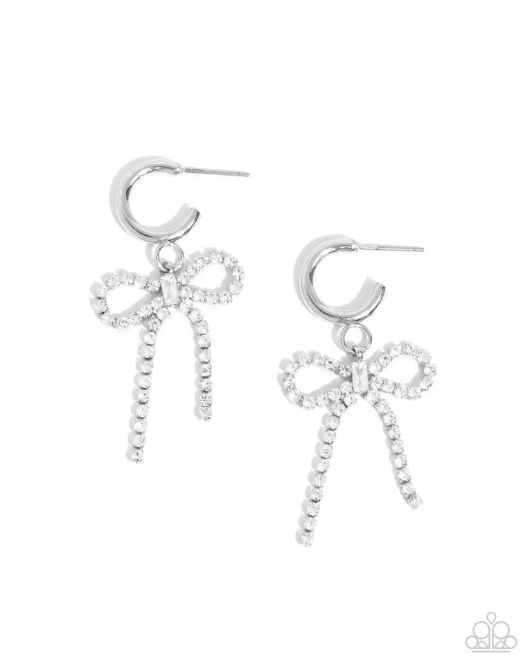 Paparazzi Earring ~ Whispering Whimsy - White