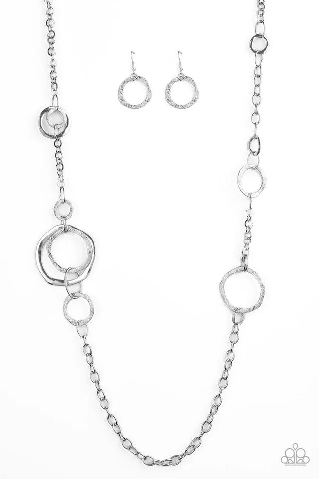 Paparazzi Necklace ~ Amped Up Metallics - Silver