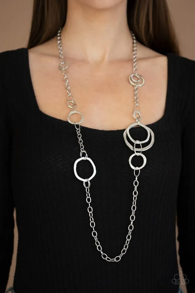 Paparazzi Necklace ~ Amped Up Metallics - Silver