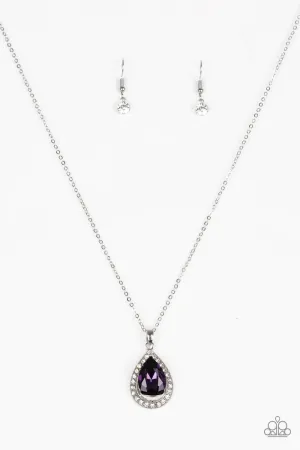 Paparazzi Necklace ~ Because Im Queen - Purple
