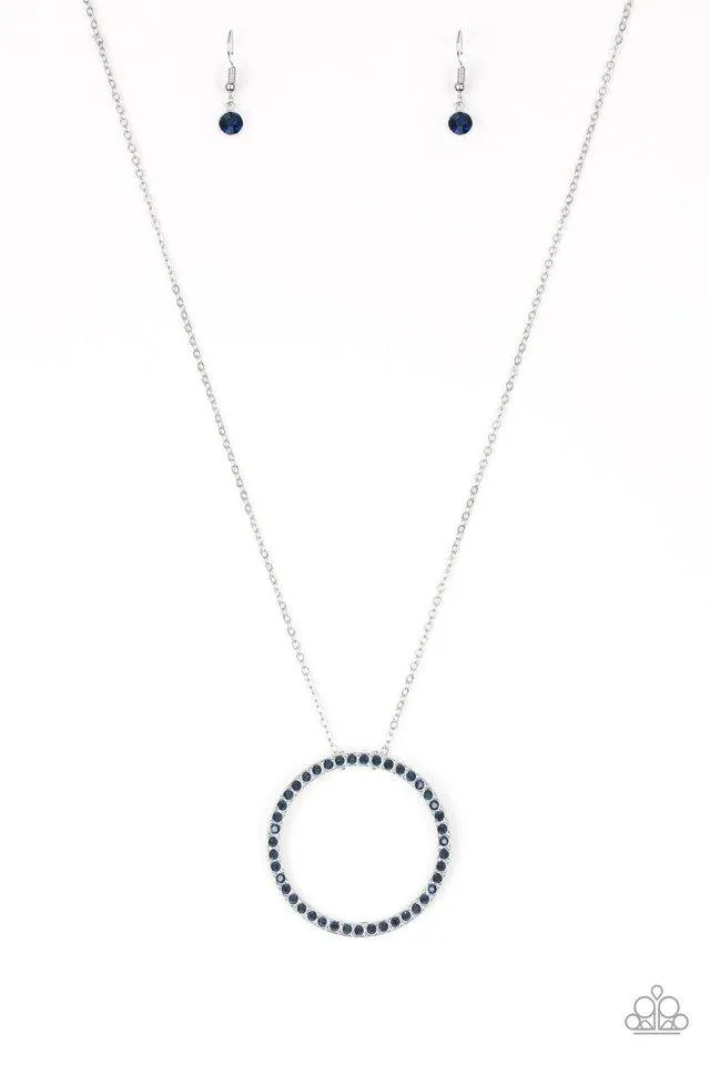 Paparazzi Necklace ~ Center Of Attention - Blue