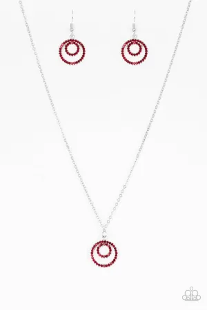 Paparazzi Necklace ~ Dashingly Dapper - Red