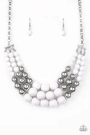 Paparazzi Necklace ~ Dream Pop - White
