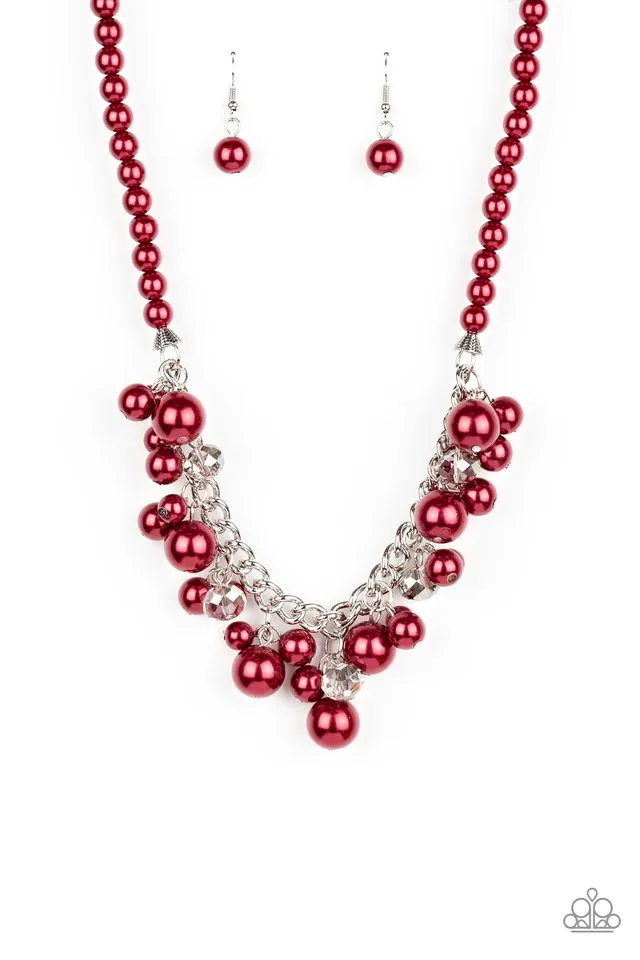 Paparazzi Necklace ~ Prim and POLISHED - Red