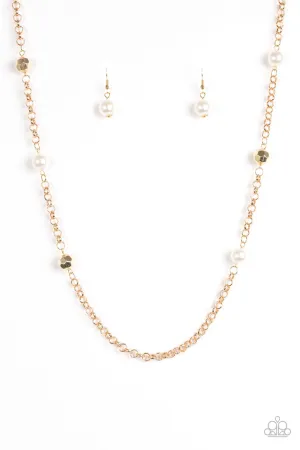 Paparazzi Necklace ~ Showroom Shimmer - Gold