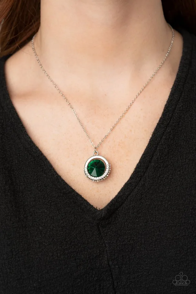 Paparazzi Necklace ~ Trademark Twinkle - Green