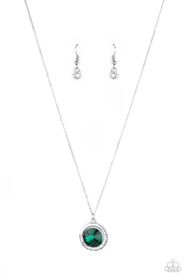 Paparazzi Necklace ~ Trademark Twinkle - Green
