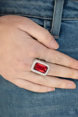 Paparazzi Ring ~ A Grand STATEMENT-MAKER - Red