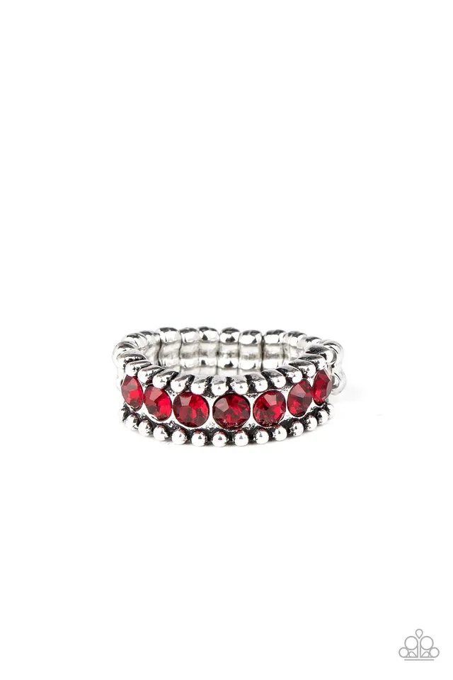 Paparazzi Ring ~ Crank It Up - Red