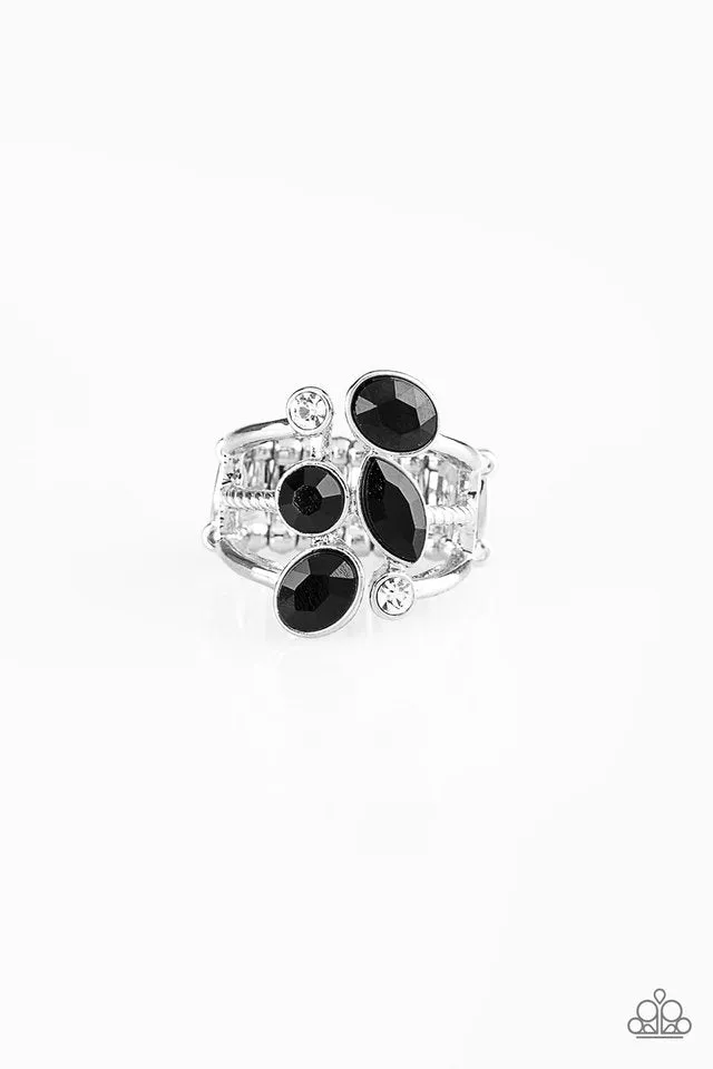 Paparazzi Ring ~ Metro Mingle - Black