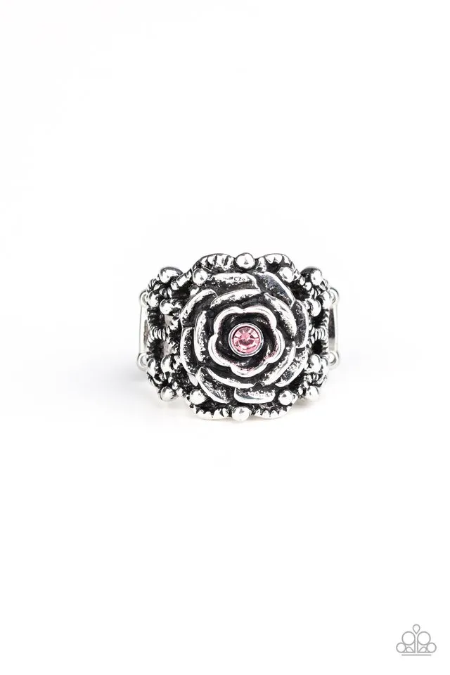 Paparazzi Ring ~ Rose Garden Royal - Pink