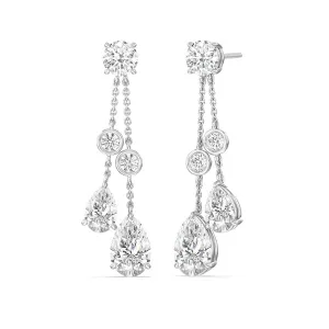 Pear Diamond Chandelier Earrings