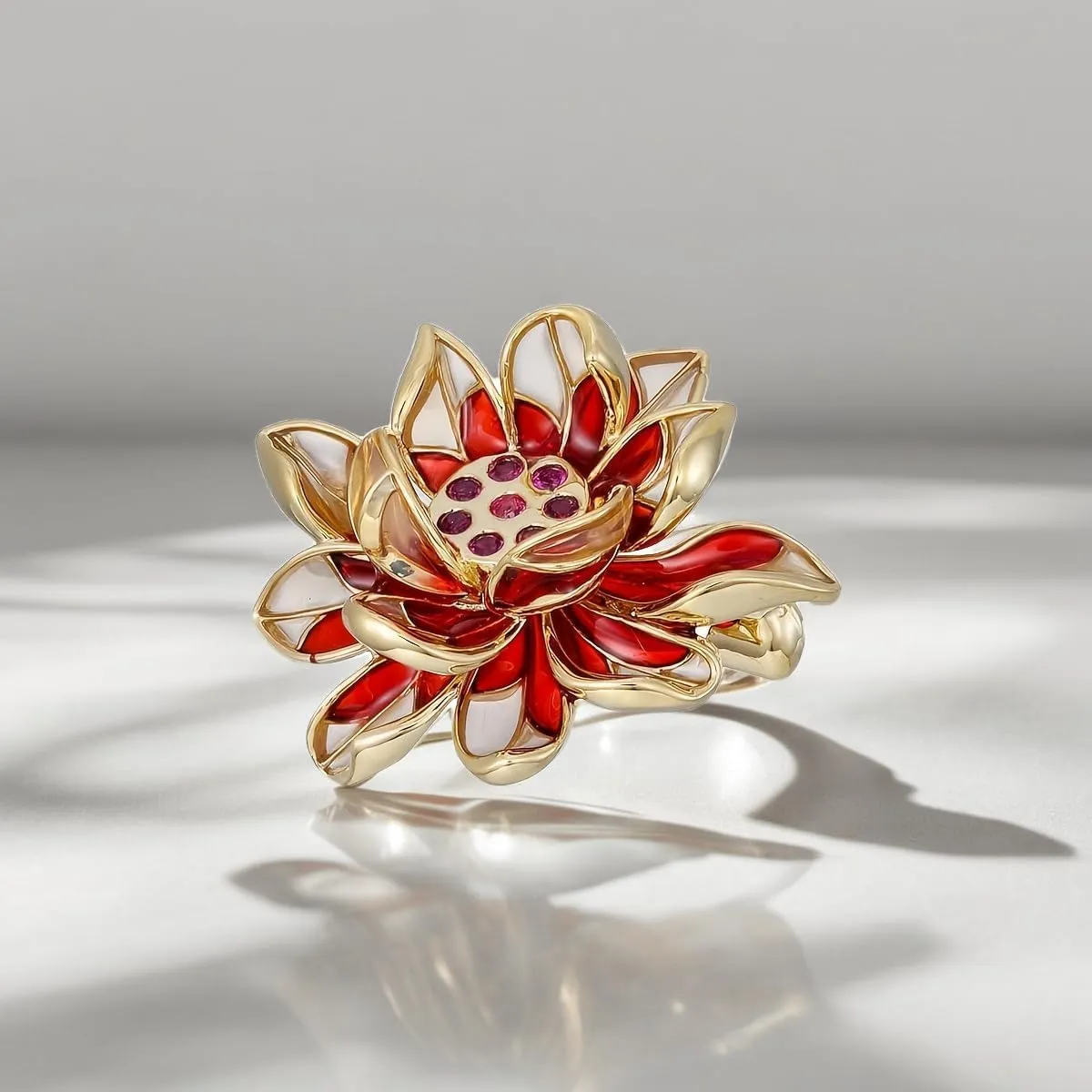Pearl Rhinestone Flower Brooches for Women Metal Flower Brooch Pin Flower Jewelry Dress Accessories for Mom Wife