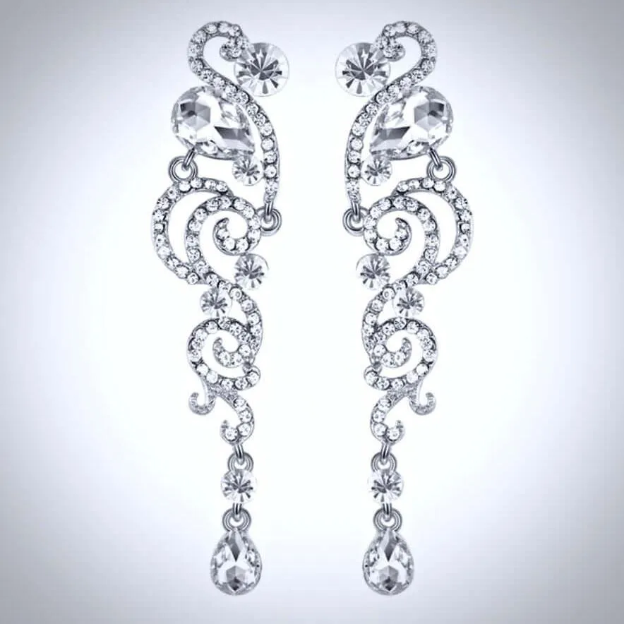 "Addy" - Cubic Zirconia Bridal Earrings