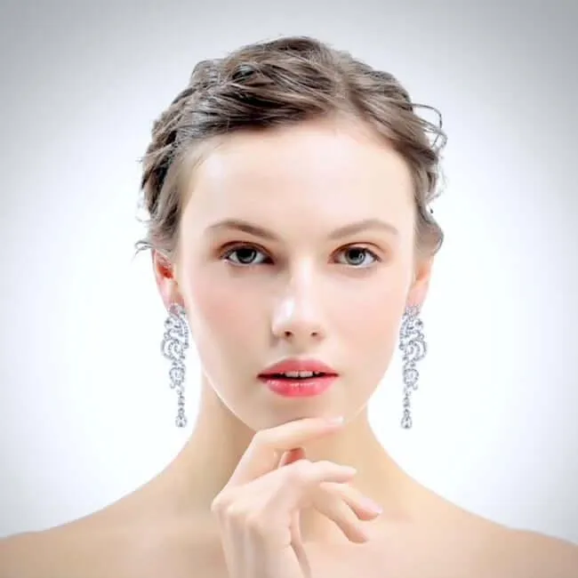 "Addy" - Cubic Zirconia Bridal Earrings