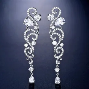 "Addy" - Cubic Zirconia Bridal Earrings