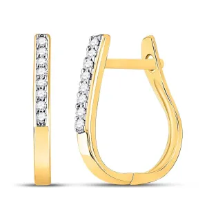 Radiant Diamond Elegance Hoop Earrings