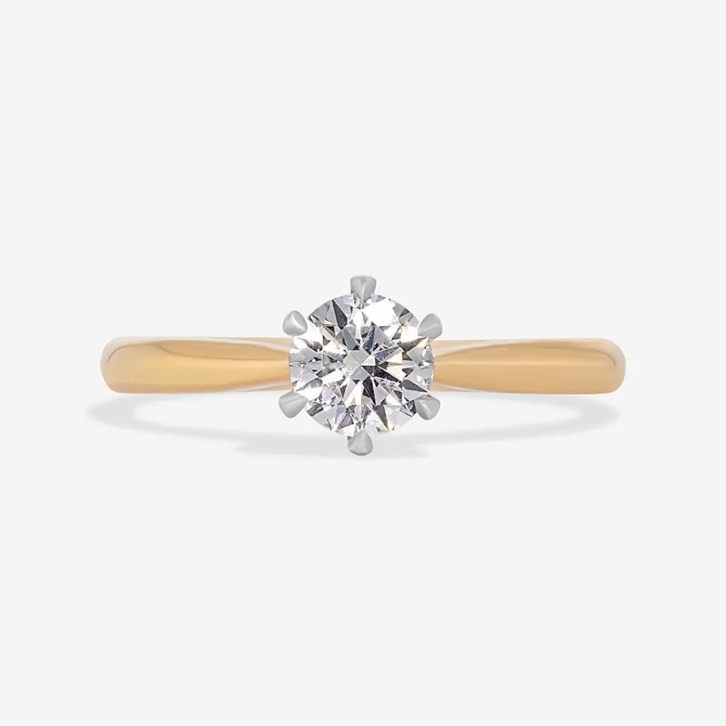 REGAL 0.50ct | Round Solitaire Lab Diamond Set in 18ct Gold