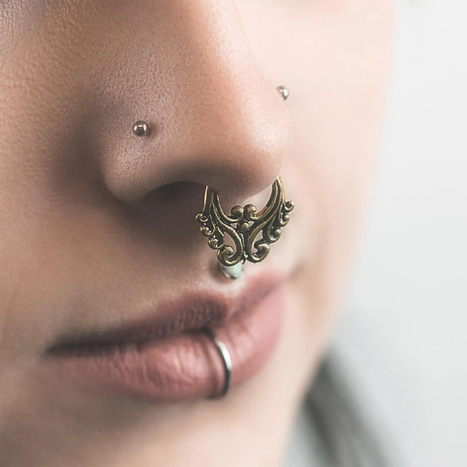 Regal Brass Seamless Septum Ring