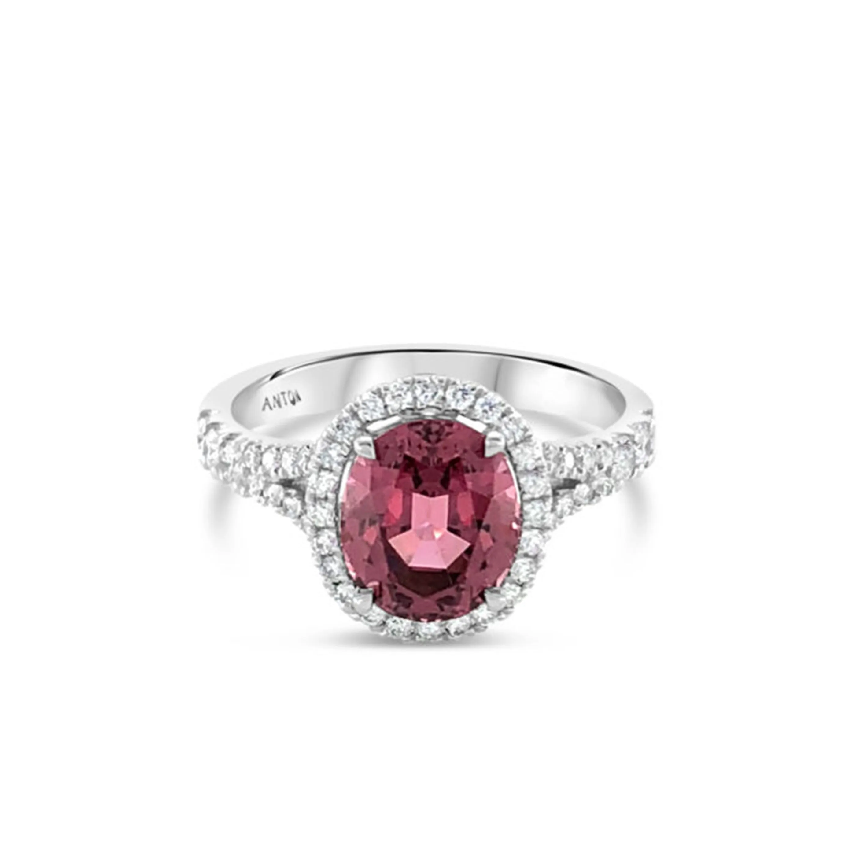 Regal Collection® Malaya Garnet Ring | White Gold