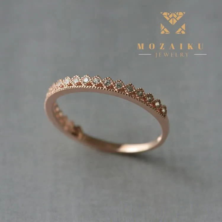Regal Crown Zircon Ring by Mozaiku