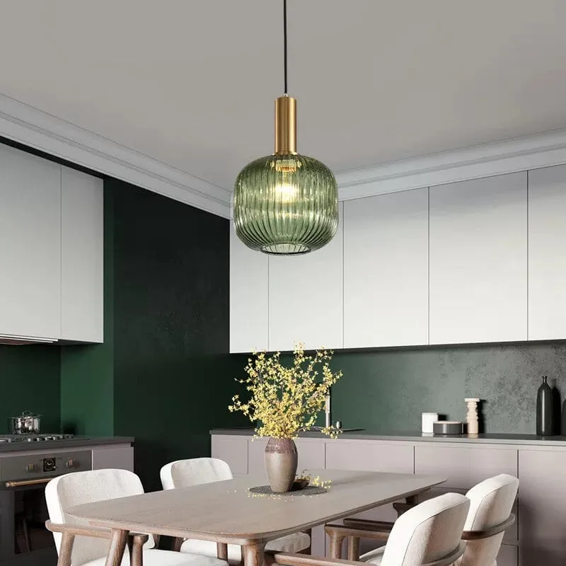Rosalie Fluted Glass Pendants