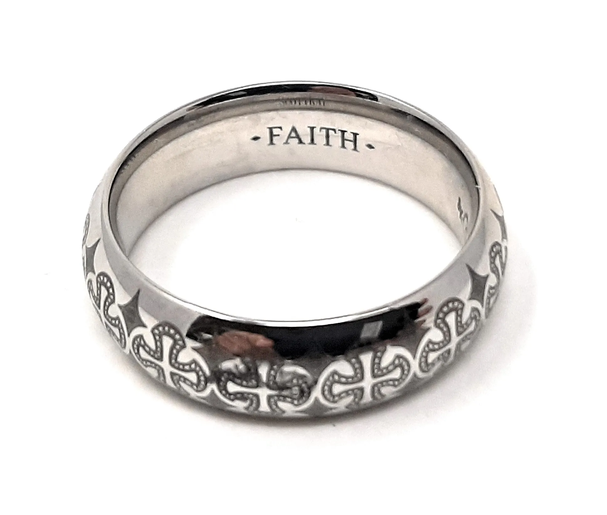Royal Cross Devout Ring Colbolt Mens Wedding Band By Scott Kay sz 9 1/4