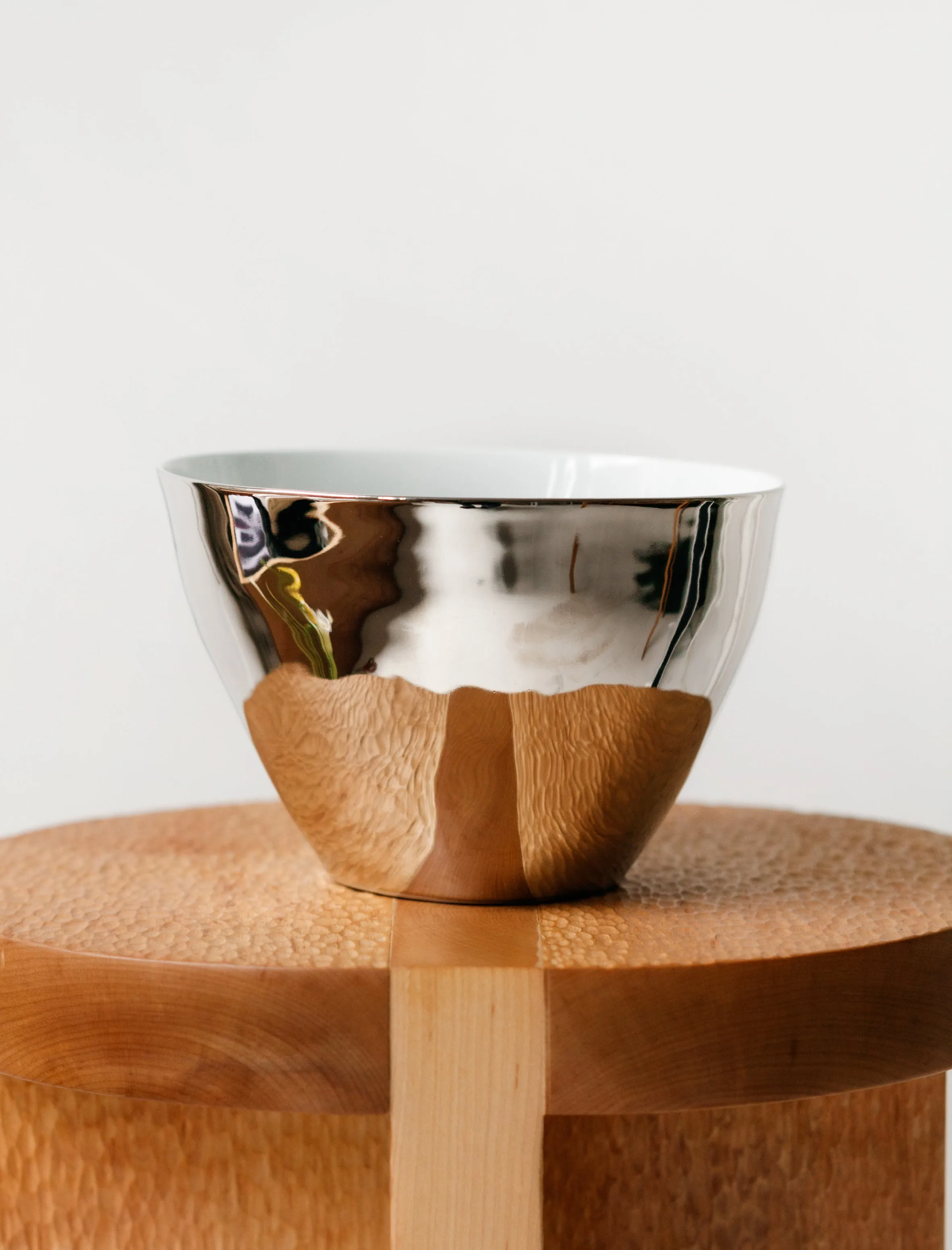 Salad Bowl Porcelain Platinum