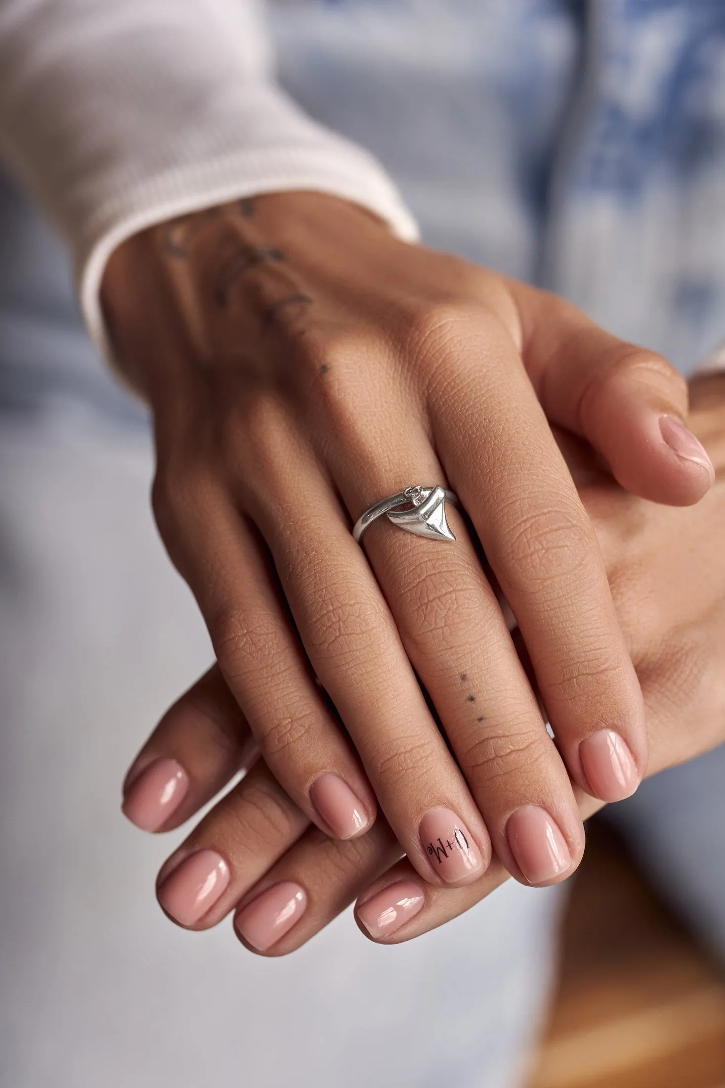 Shark Tooth Medallion Ring
