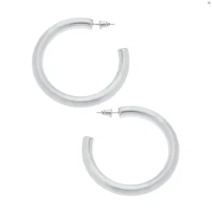 Silver Isla Hoop