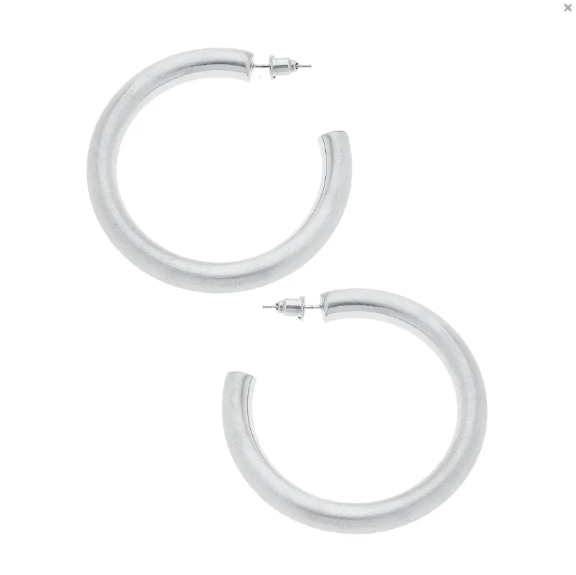 Silver Isla Hoop
