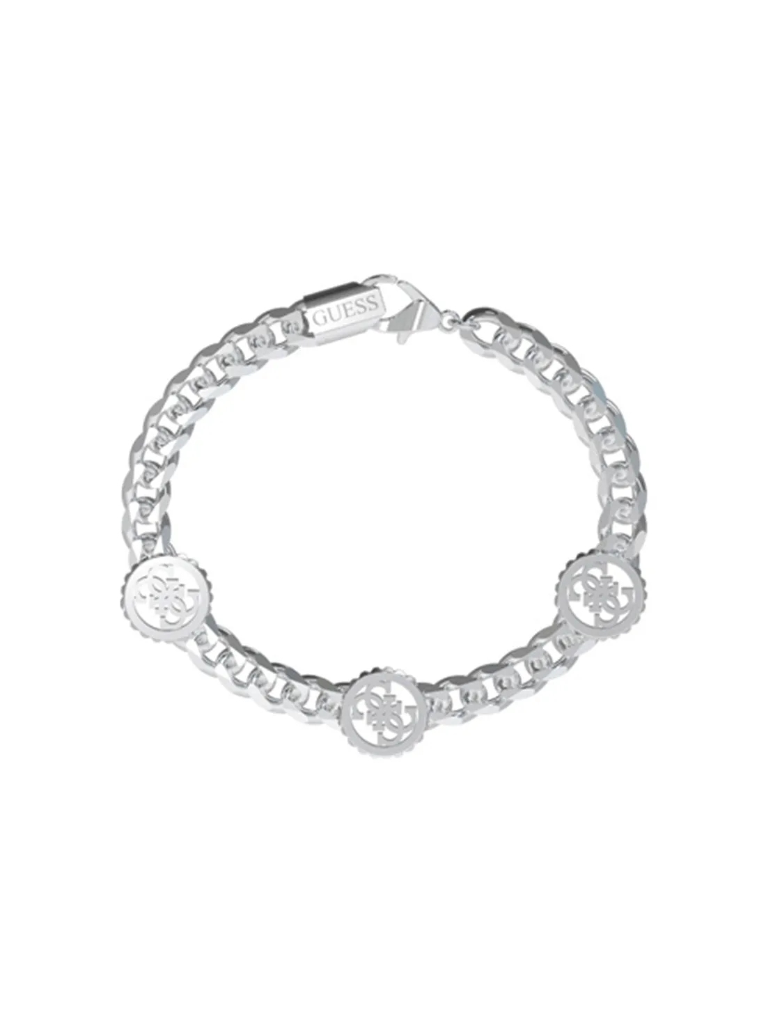 Silver Quattro G Coin Bracelet