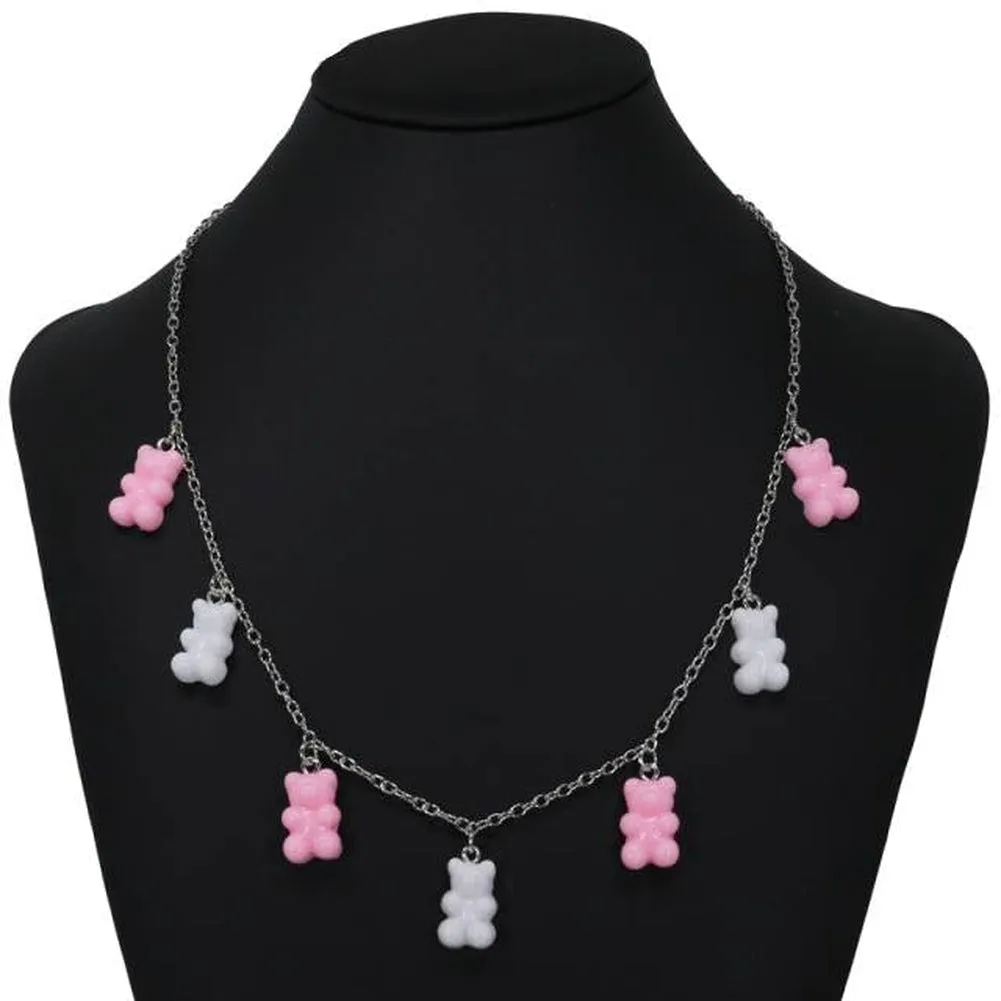 Sky Madrid Teddy Bear Pendant Necklace