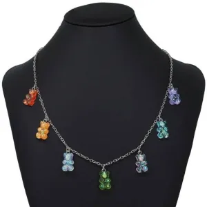 Sky Madrid Teddy Bear Pendant Necklace