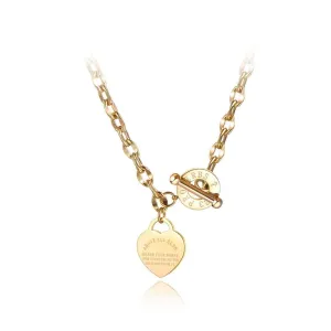 Stainless Steel Classic Love Charm Pendants For Women