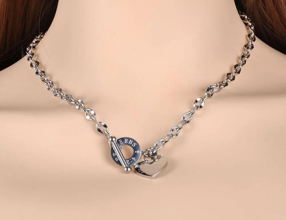 Stainless Steel Classic Love Charm Pendants For Women
