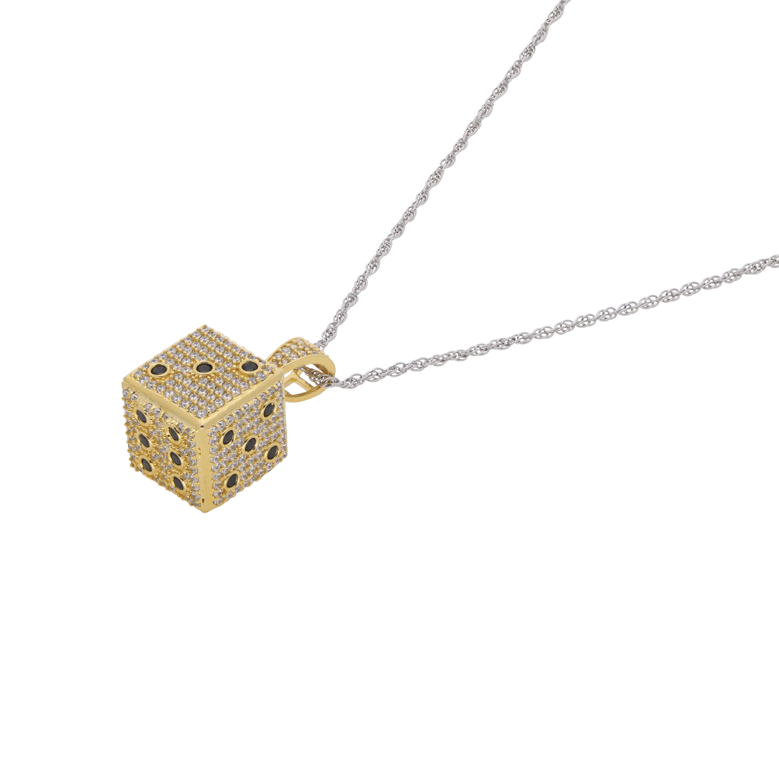 Sterling Silver Bold & Stylish Lucky Dice Pendant | SKU : 0003566602, 0021341717, 0021341663