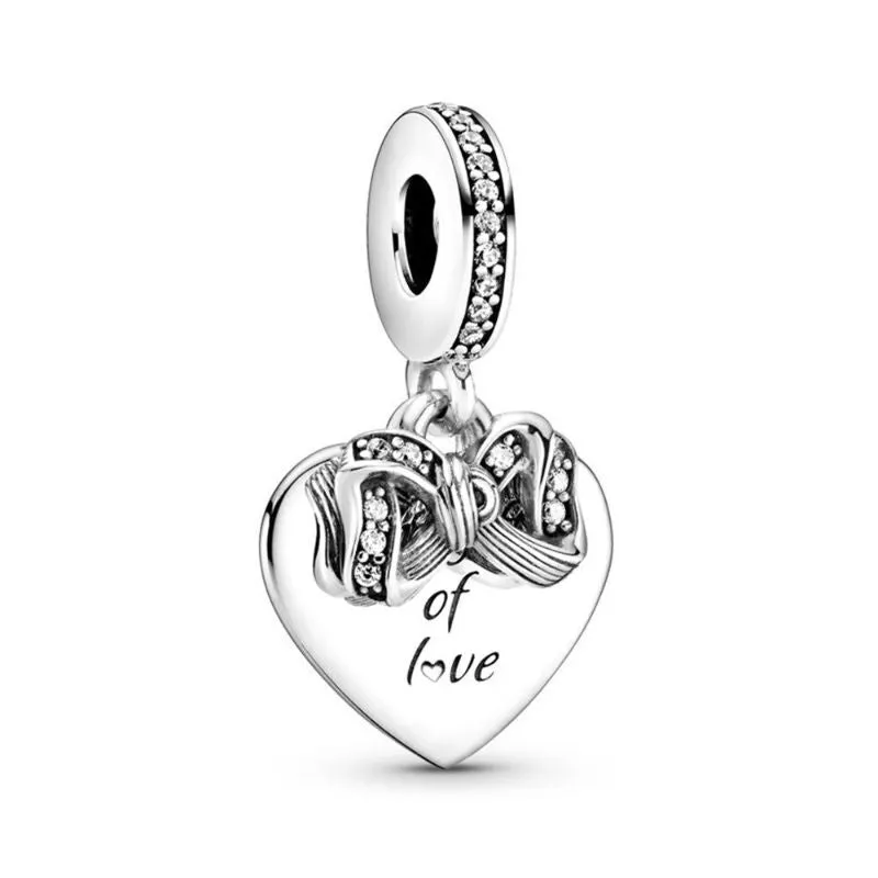 Sterling Silver Zircon Stylish Charm For Girls