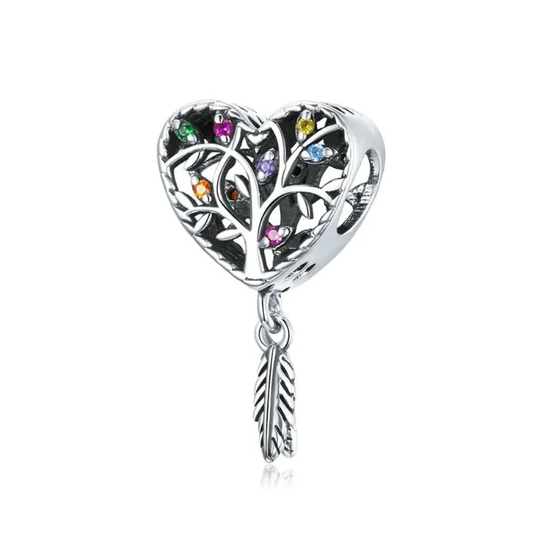 Sterling Silver Zircon Stylish Charm For Girls