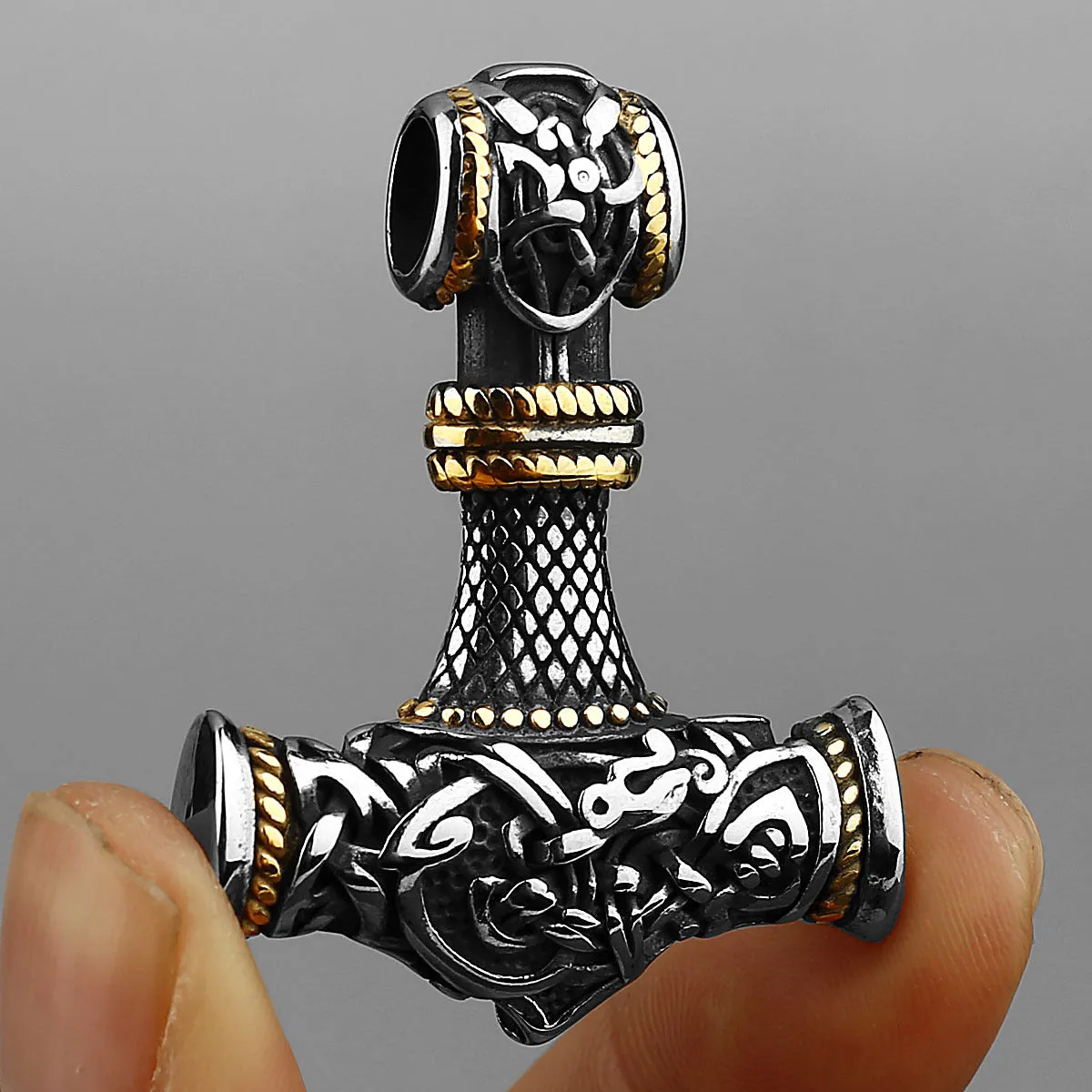 Stormbreaker Hammer - Viking Pendant Necklace by The Nevermore
