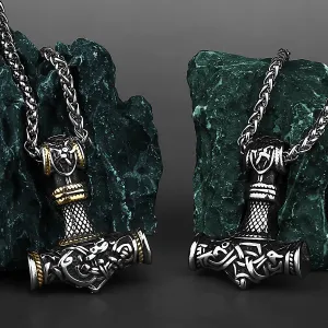 Stormbreaker Hammer - Viking Pendant Necklace by The Nevermore