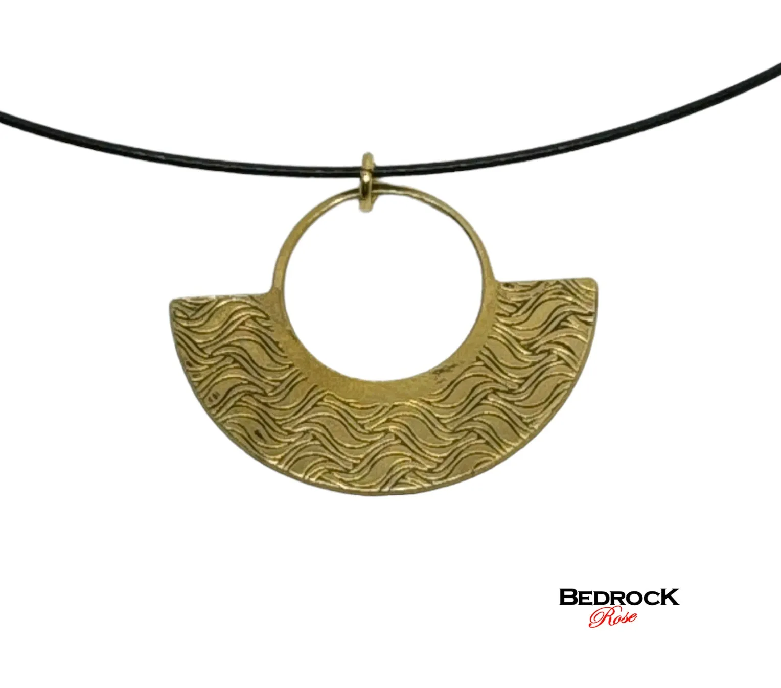 Stylish Wave Medallion Pendant | Boho Chic Jewelry