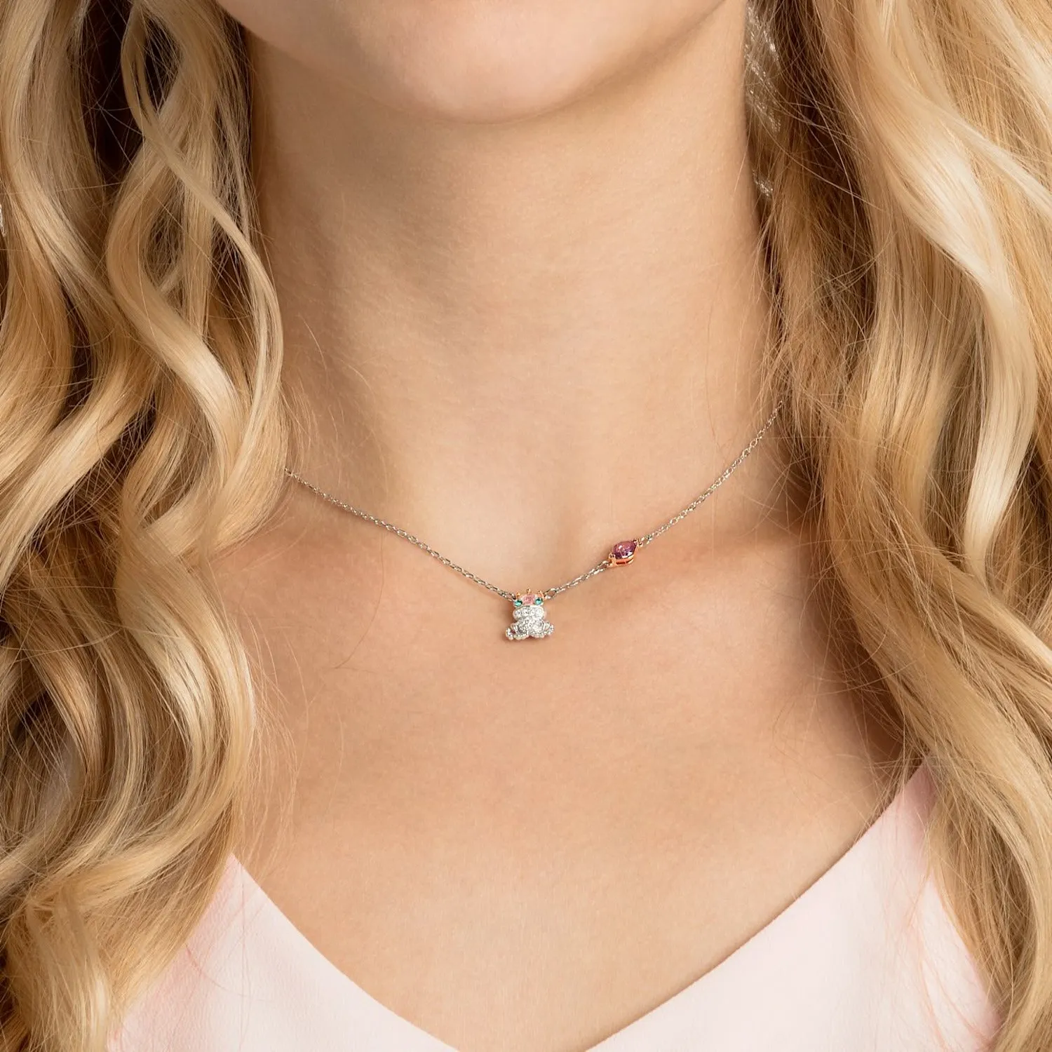 Swarovski OUT OF THIS WORLD KISS NECKLACE, Mixed Finish -5456136