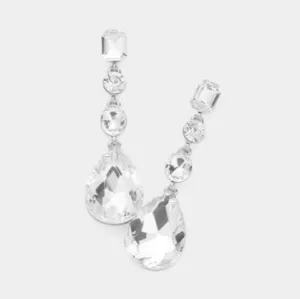 Tear Drop Crystal Earring