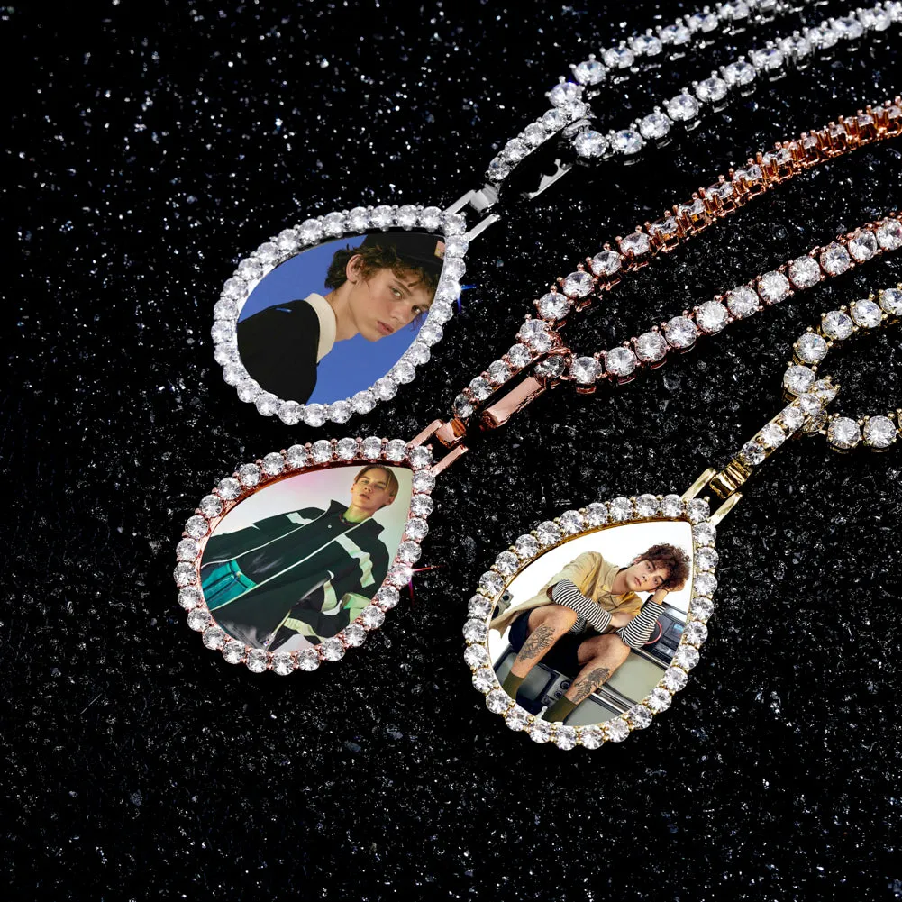Teardrop Classic Photo Pendant
